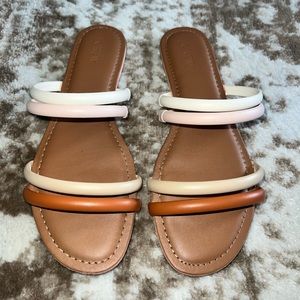 J. Crew neutral strap sandals